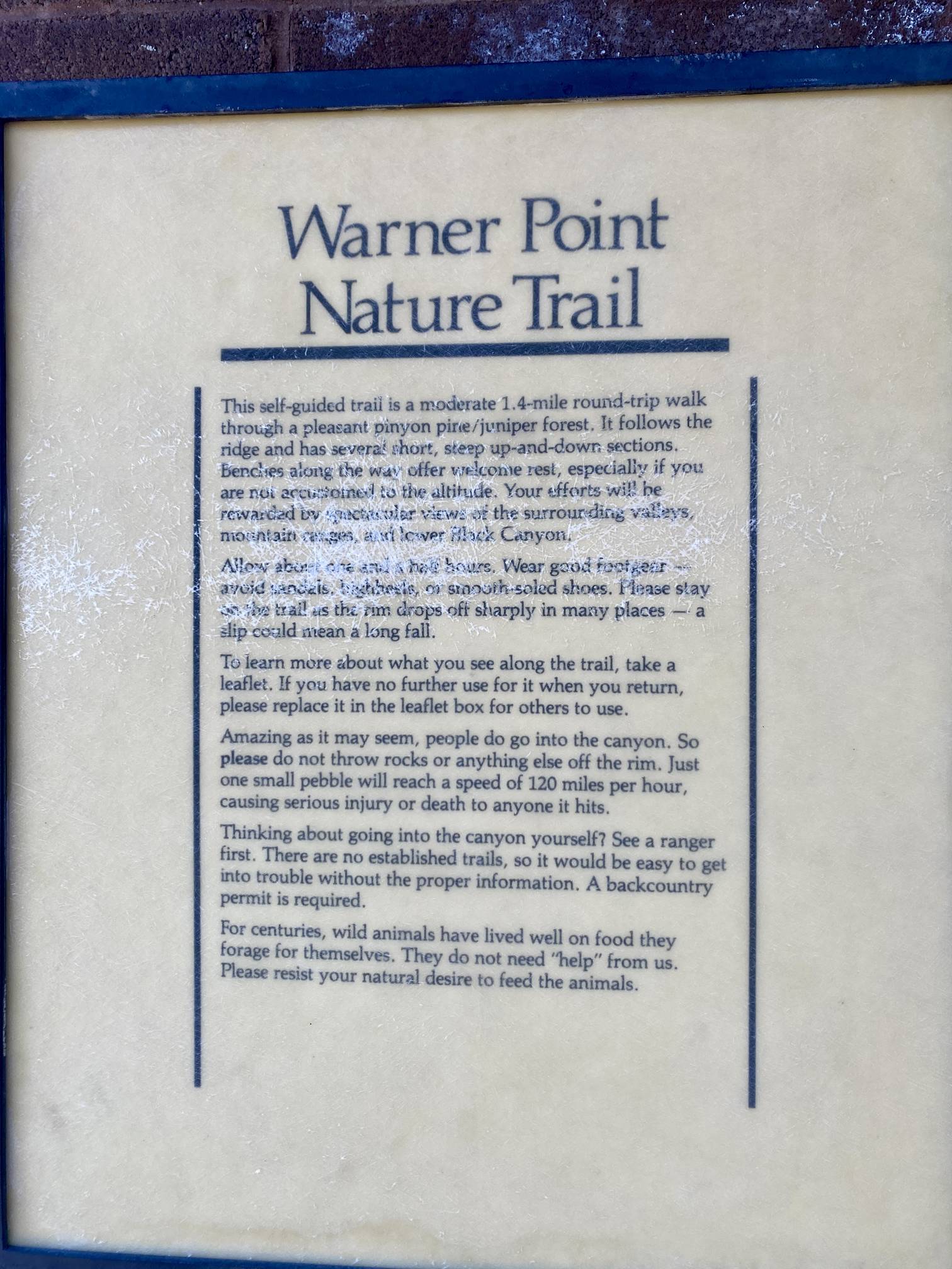 Pictures from Warner Point Trail | MyHikes